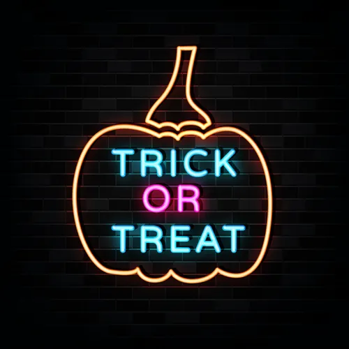 Pumpin Trick or Treat Neon Sign - Custom Patch
