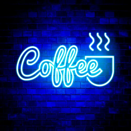 Coffee Neon Sign - Custom Patch