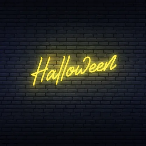 Halloween Neon Sign - Custom Patch