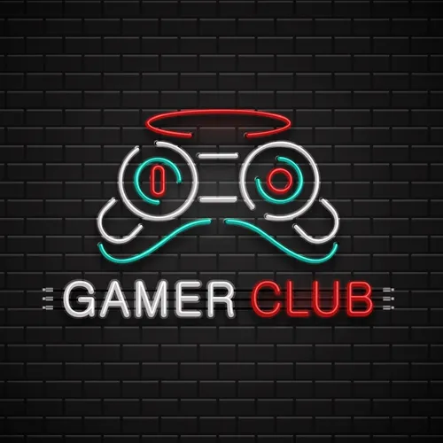 Gamer Club Neon Sign - Custom Patch