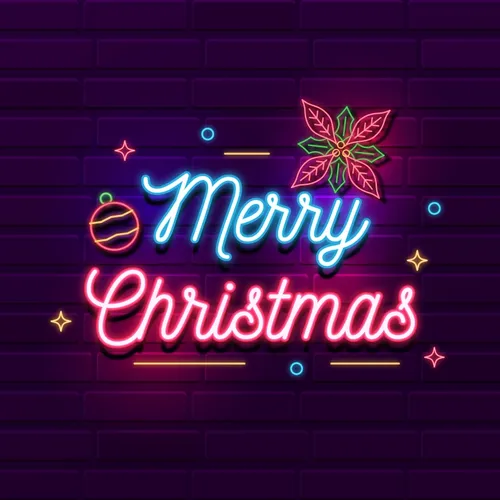 Christmas Eve Welcoming Neon Sign - Custom Patch