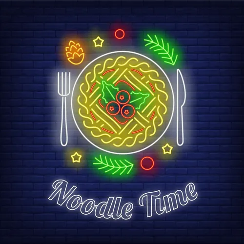 Noodle Time Neon Sign - Custom Patch