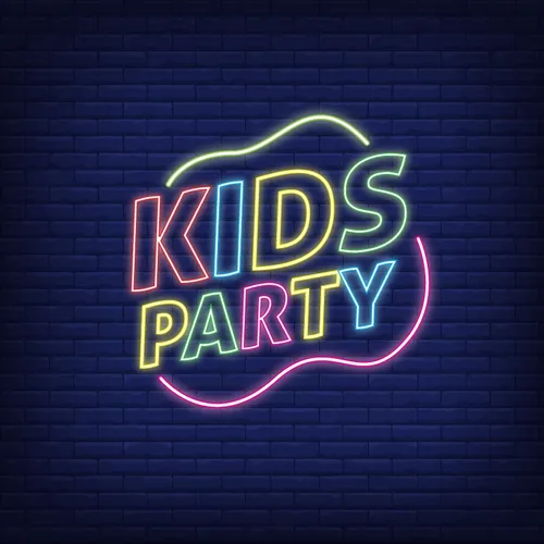 Kids Party Neon Sign - Custom Patch