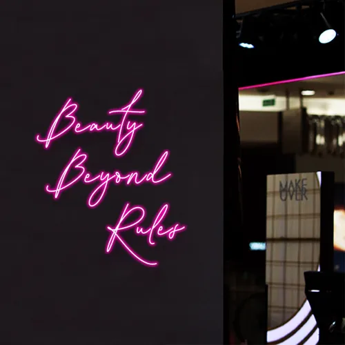 Beauty Beyond Rules Neon Sign - Custom Patch