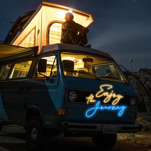 Enjoy the Journey Neon Sign - Custom Patch