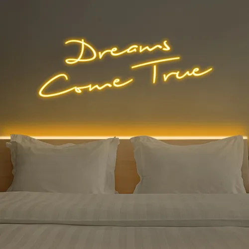 Dreams Come True Neon Sign - Custom Patch