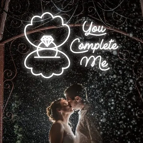 You Complete Me Neon Sign - Custom Patch