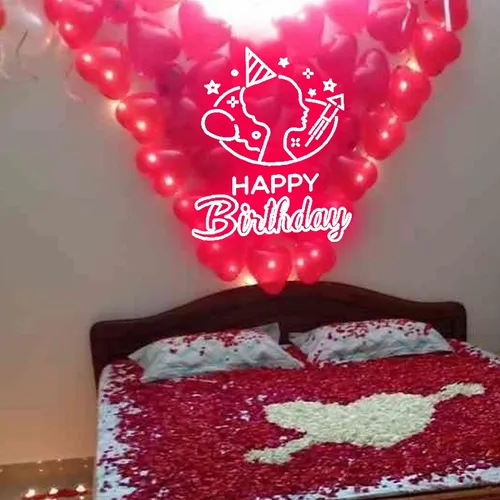 Cute Birthday Art Neon Sign - Custom Patch