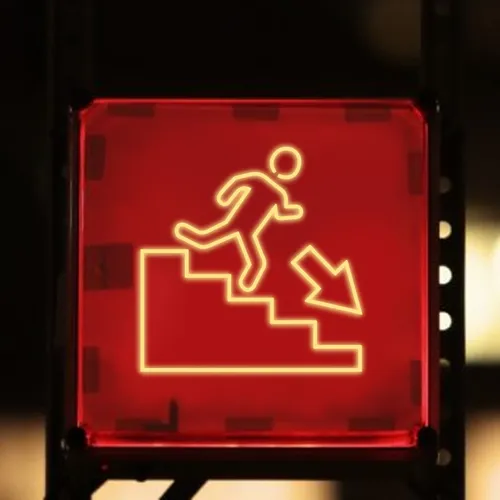 Emergency Exit Neon Sign - Custom Patch