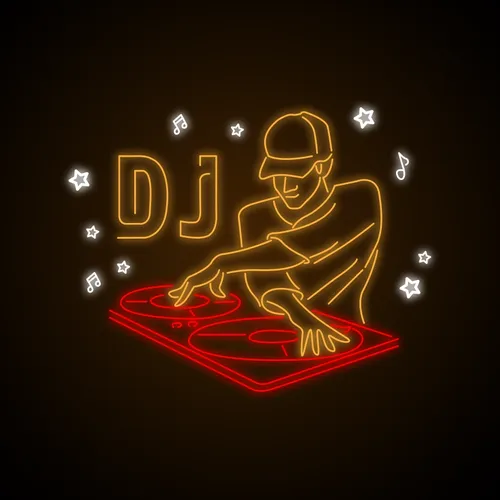 DJ Neon Sign - Custom Patch