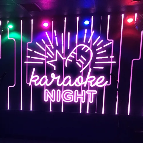Karaoke Night Neon Sign - Custom Patch