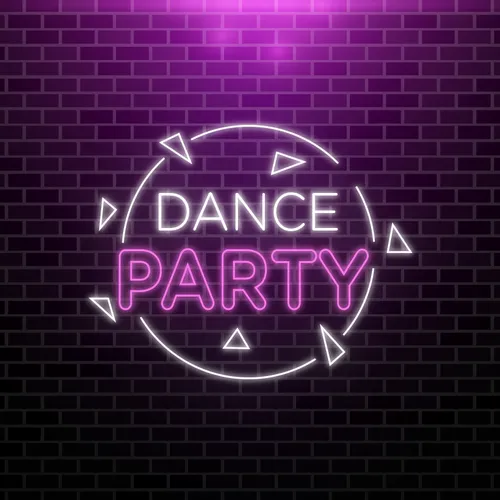 Dance Party Neon Sign - Custom Patch