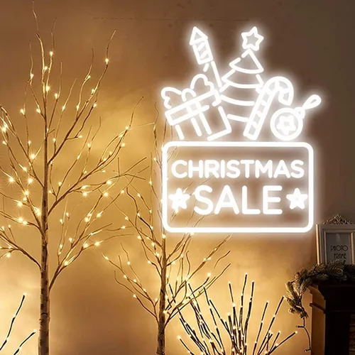 Christmas Sale Neon Sign - Custom Patch