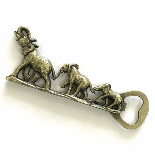3D Elephants Bottle Opener - Custom Patch