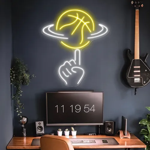 Ball Toss Neon Sign - Custom Patch