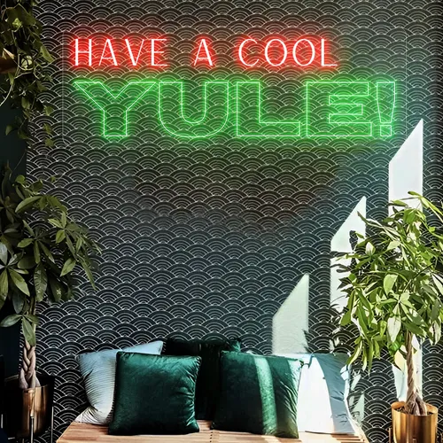 Have a Cool Yule! Neon Sign - Custom Patch