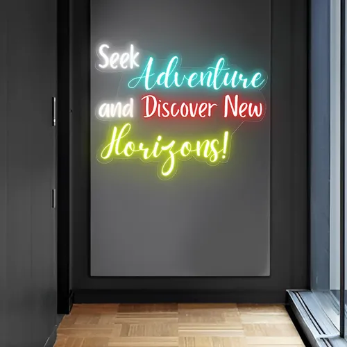 Seek Adventure Neon Sign - Custom Patch