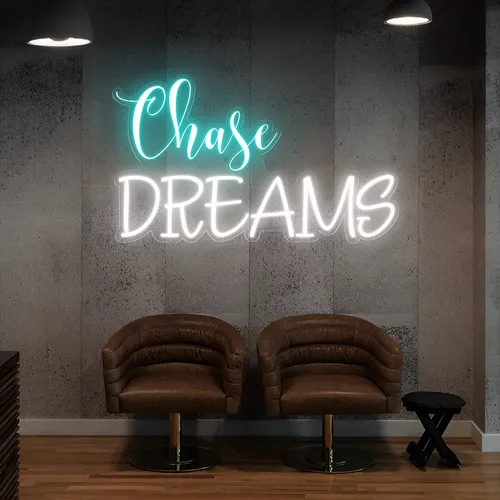 Chase Dreams Neon Sign - Custom Patch