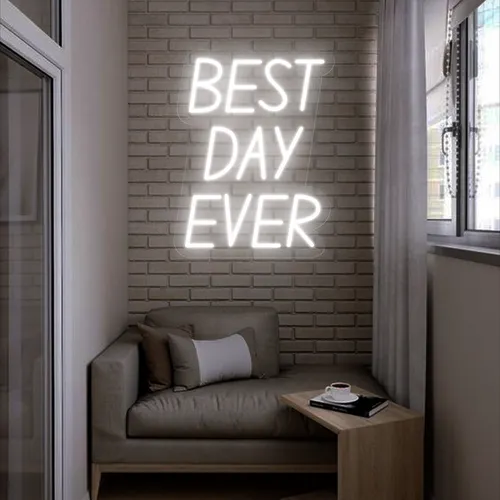 Best Day Ever Neon Sign - Custom Patch