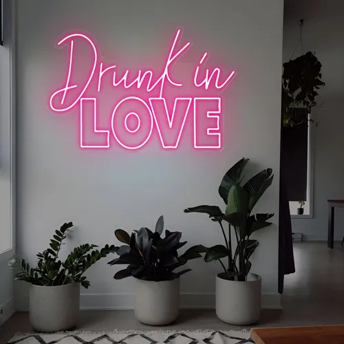 Drunk in Love Neon Sign - Custom Patch