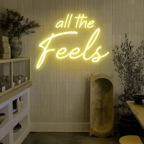 All The Feels Neon Sign - Custom Patch
