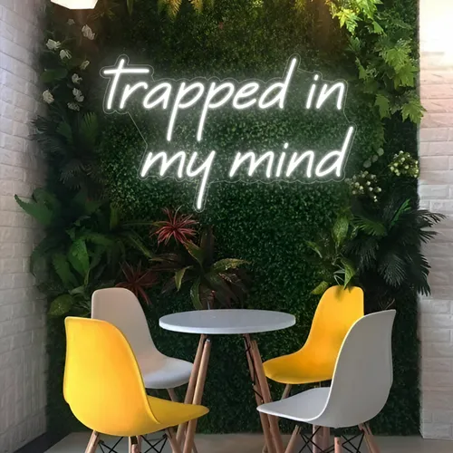 Trapped in my Mind Neon Sign - Custom Patch