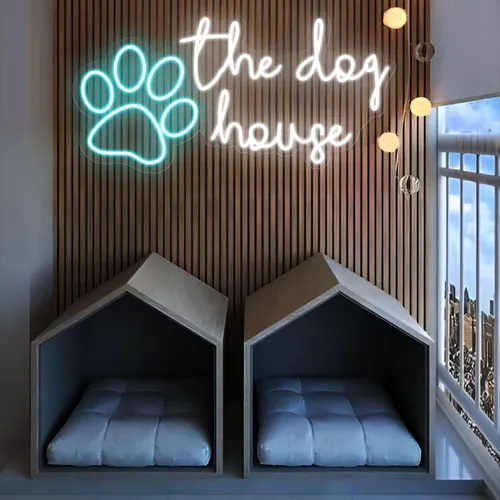 The Dog House Neon Sign - Custom Patch