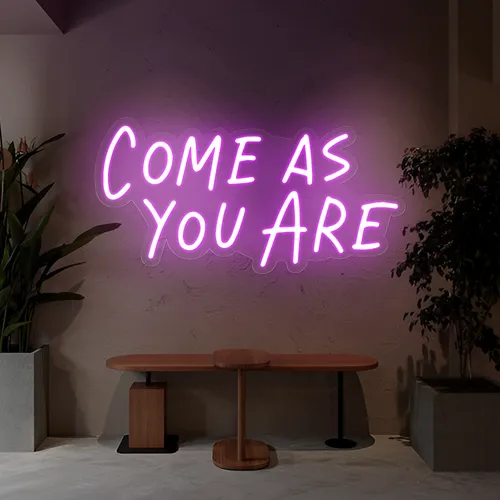 Come As You Are Neon Sign - Custom Patch