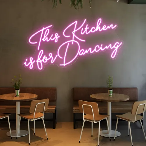 This Kitchen is for Dancing Neon Sign - Custom Patch