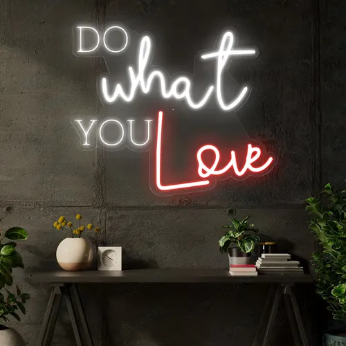 Do What You Love Neon Signa - Custom Patch