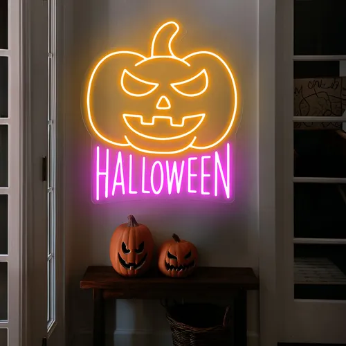Halloween Neon Sign - Custom Patch