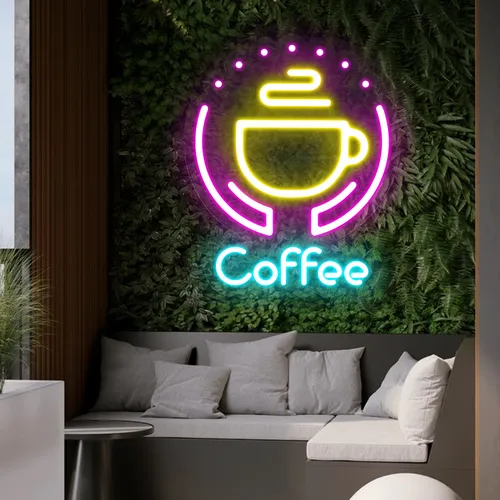Captivating Coffee Neon Sign - Custom Patch