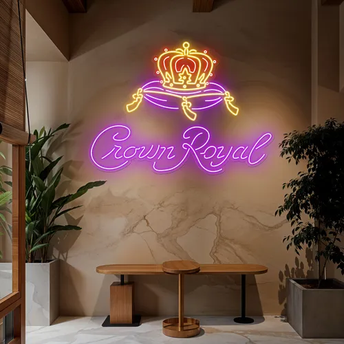 Crown Royal Neon Sign - Custom Patch