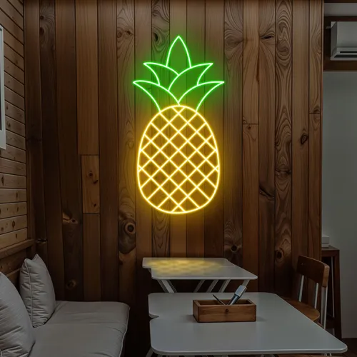 Neon Pineapple Light - Custom Patch