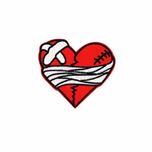 Battered Heart Patch - Custom Patch