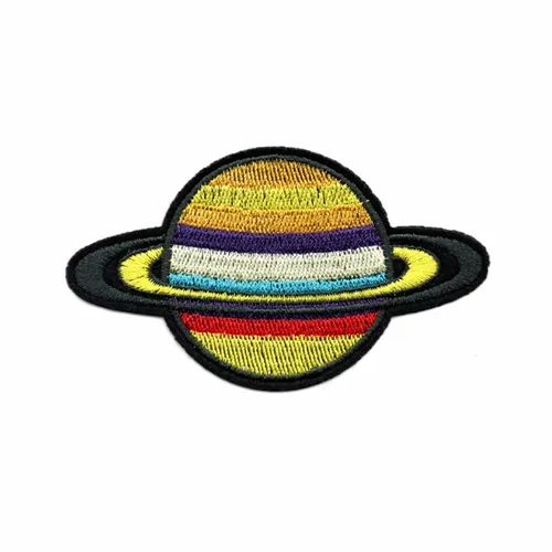 Colorful Ringed Planet Patch - Custom Patch