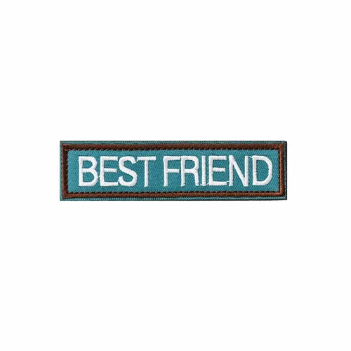 Blue and Brown Best Friend Patch - Custom Patch