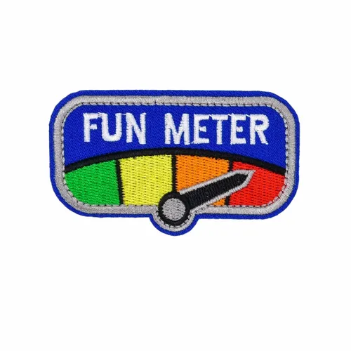 Blue and Grey Fun Meter Patch - Custom Patch