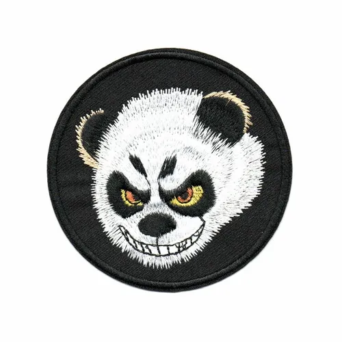 Black Angry Panda Patch - Custom Patch