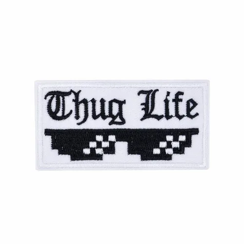 Black and White Thug Life Patch - Custom Patch