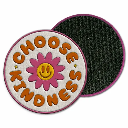 Round Choose Kindness Velcro Patch - Custom Patch