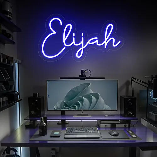 Elijah Neon Sign - Custom Patch