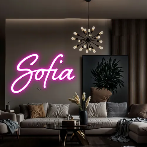Sofia Name Neon Sign - Custom Patch