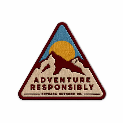 Triangle Adventure Responsibly Iron On Patch - Custom Patch