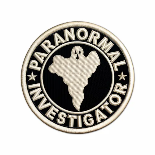 Round Paranormal Investigator Iron On Patch - Custom Patch