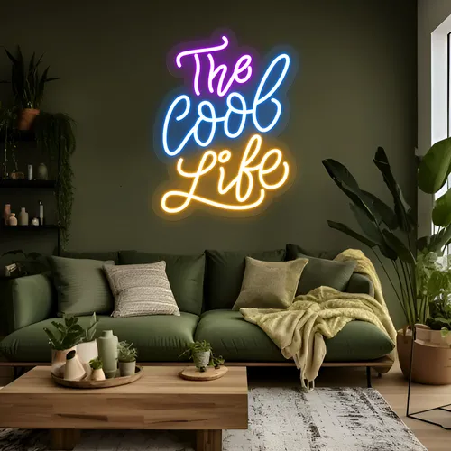 The Cool Life Neon Sign - Custom Patch