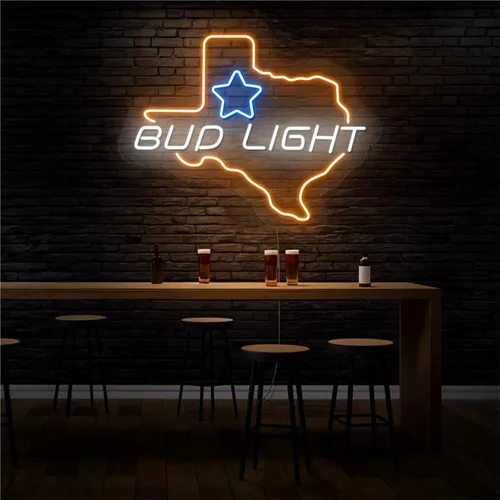 Old West Bud Light Neon Sign - Custom Patch