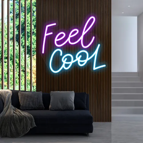 Feel Cool Neon Sign - Custom Patch