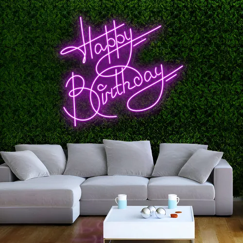 Oh So Hot Happy Birthday Neon Sign - Custom Patch