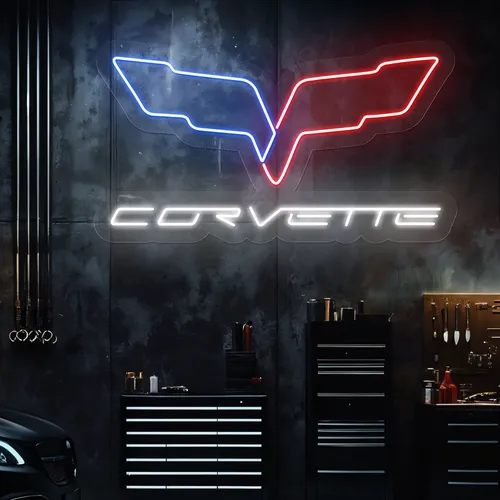 Corvette Neon Signs - Custom Patch